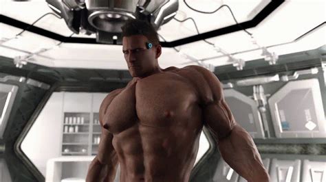 muscle growth animation|More.